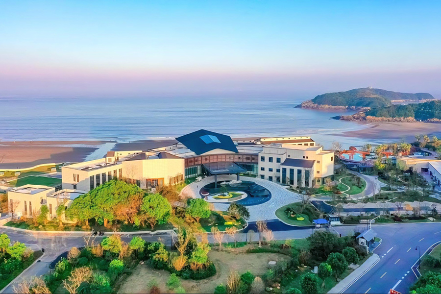 普陀山海天臺溫湯庭院項目工程案例